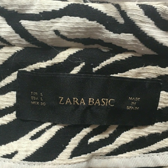Zara Basics jacket black and white Zebra print - Picture 4 of 6